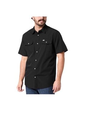 Ferrell Men's Black UPF50+ Breathable Snap Front Riding Western Shirt NWT Size M